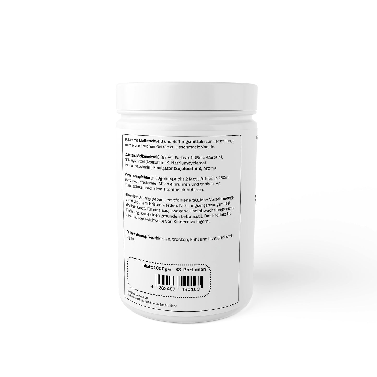 RawNilla Whey Premium Whey - Geschmack: Vanille